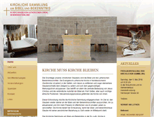 Tablet Screenshot of kirchliche-sammlung.de